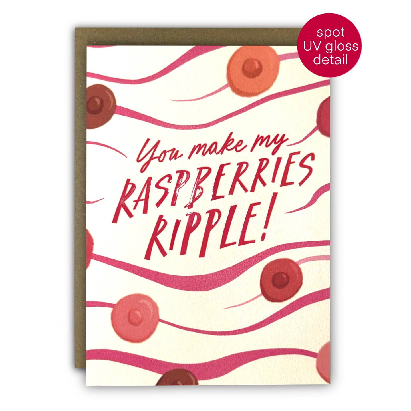 You Make My Raspberries Ripple! Valentine Card