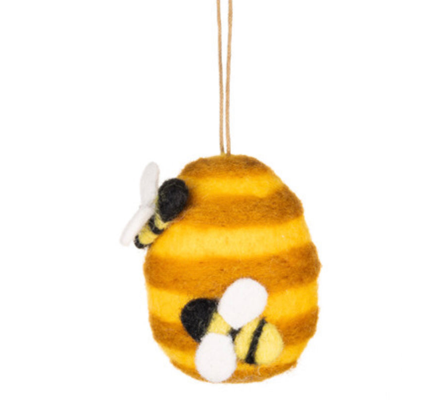 Felt Buzzing Bee Hive Decoration