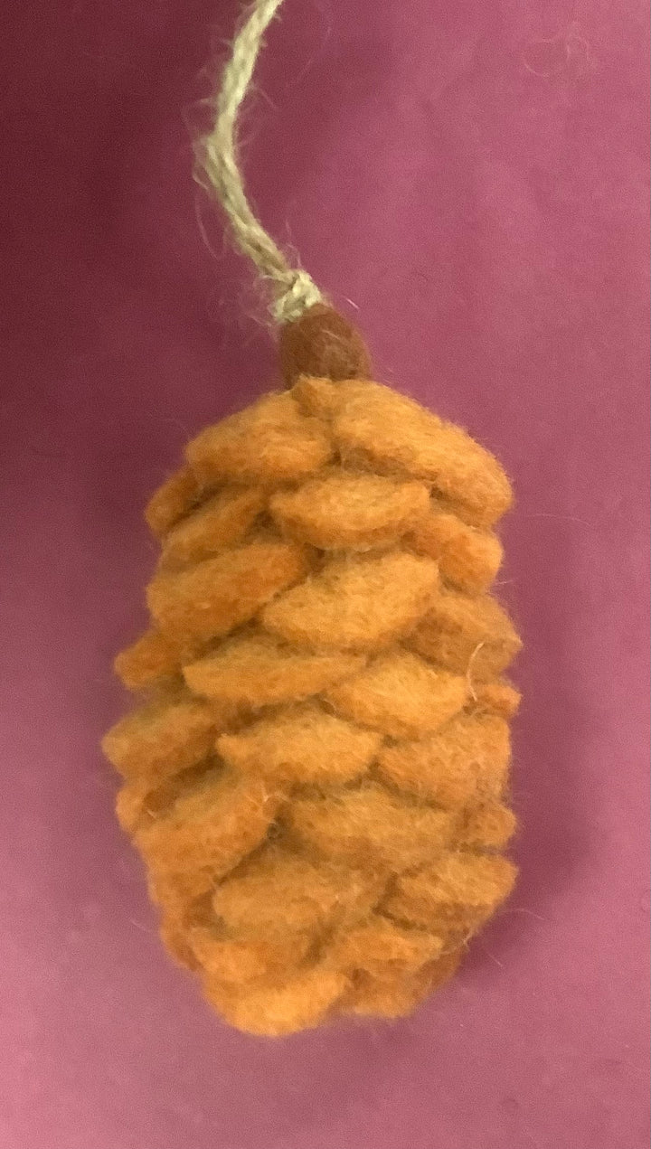 Pine Cone Felt Hanging Decoration