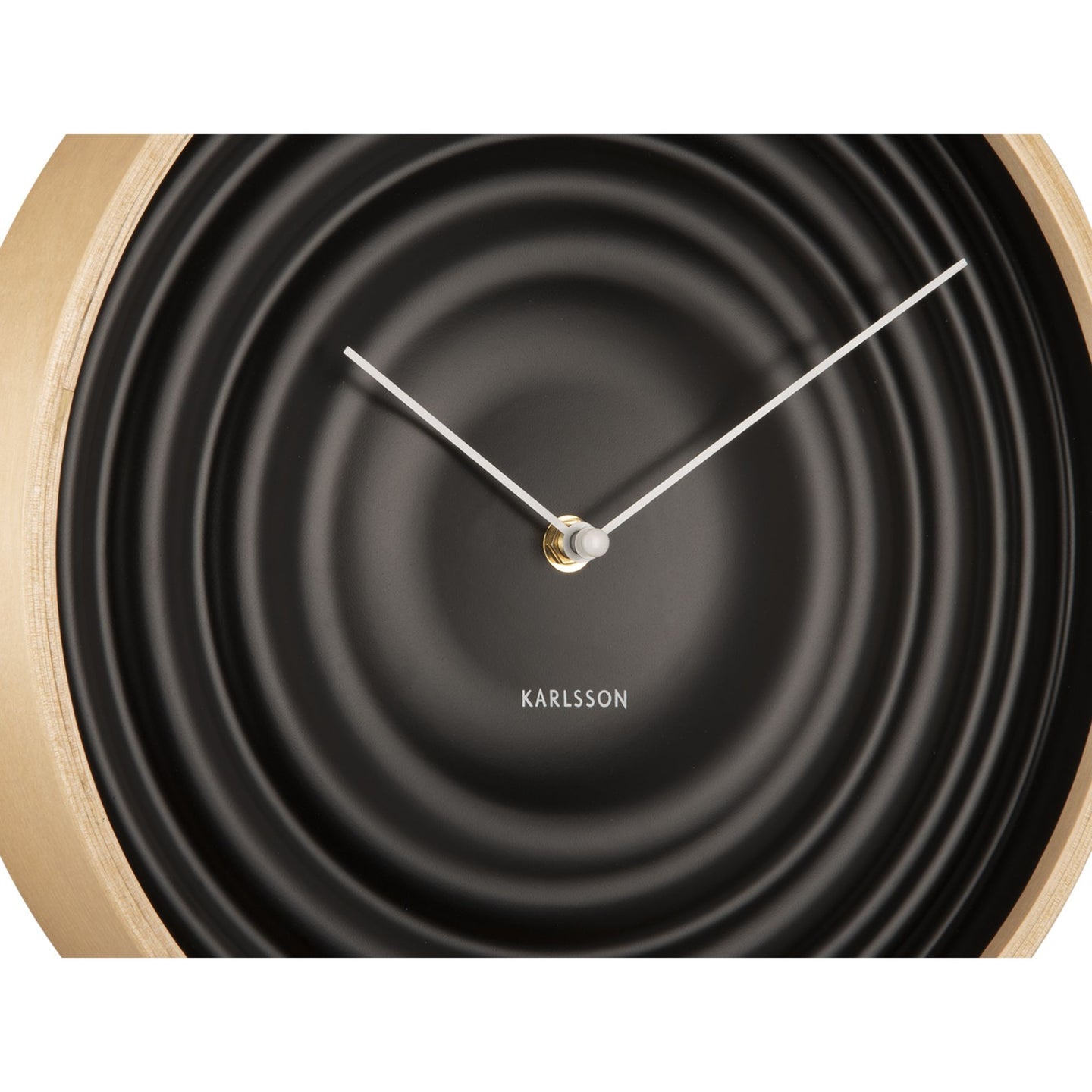 Scandi Ribble Black Face Wall Clock