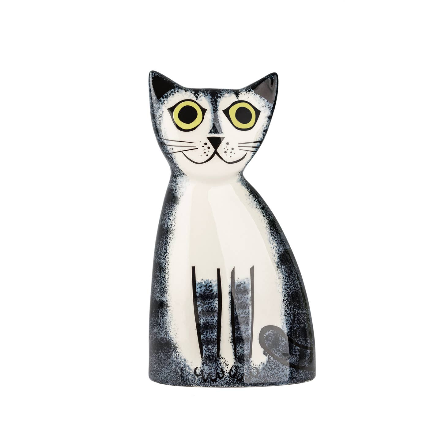 Handmade Ceramic Grey Tabby Money box
