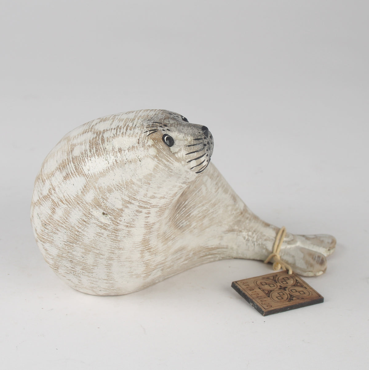 Hand Carved White Seal Pup By Archipelago