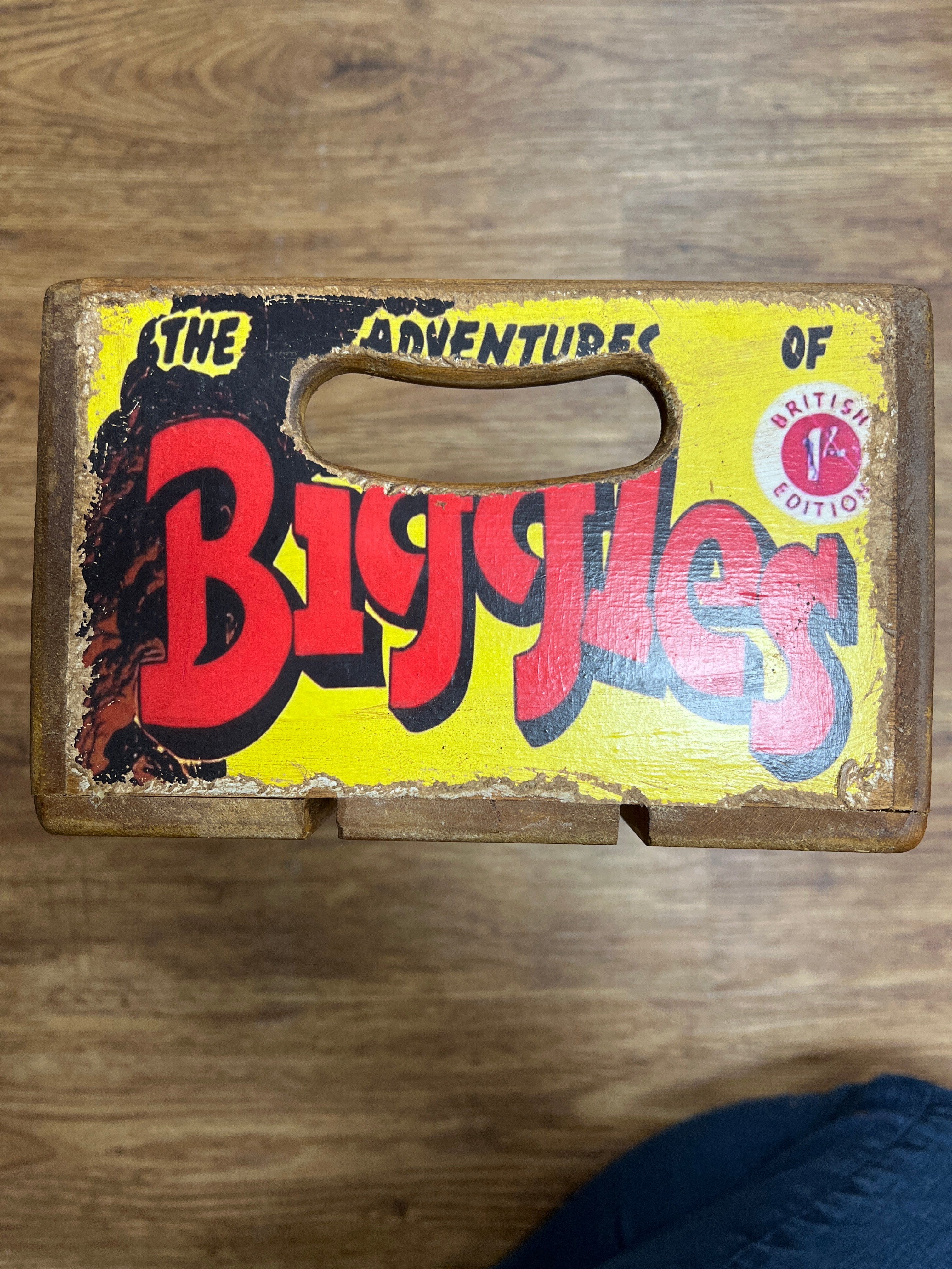 Vintage Style Wooden Storage Box - Biggles