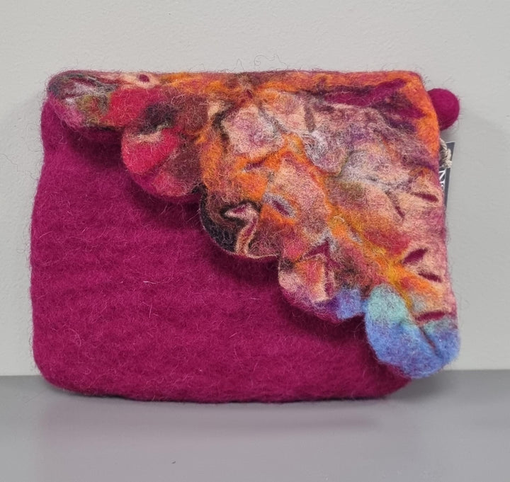 Felted Fold Over Purse