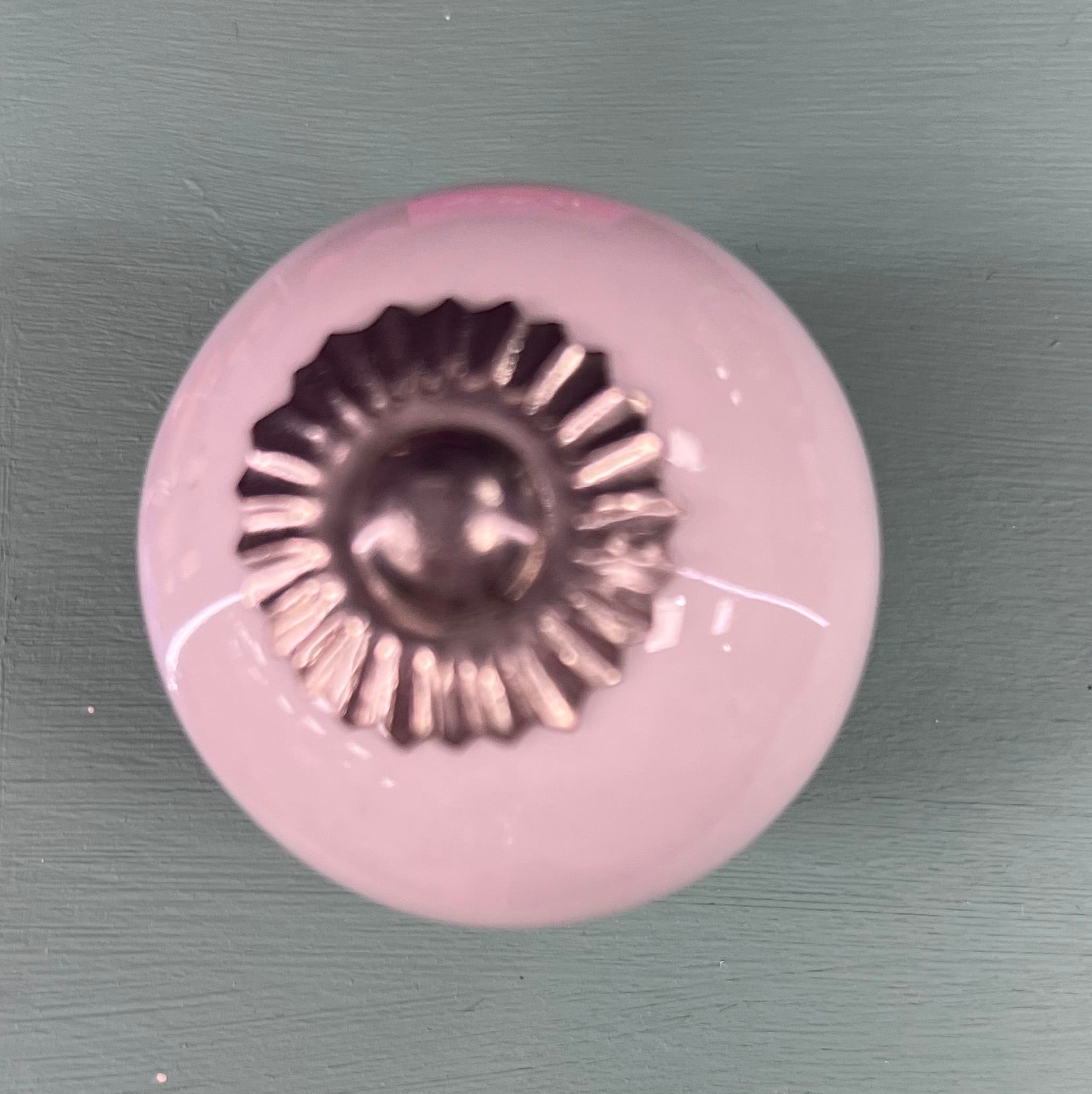 Simple Plain White Round Knob