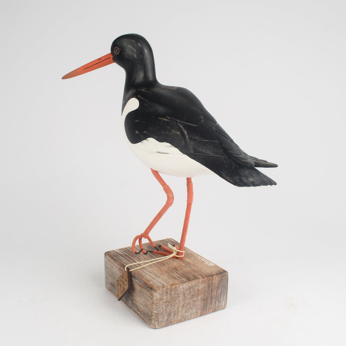 Hand Carved Oystercatcher By Archipelago On Wooden Base