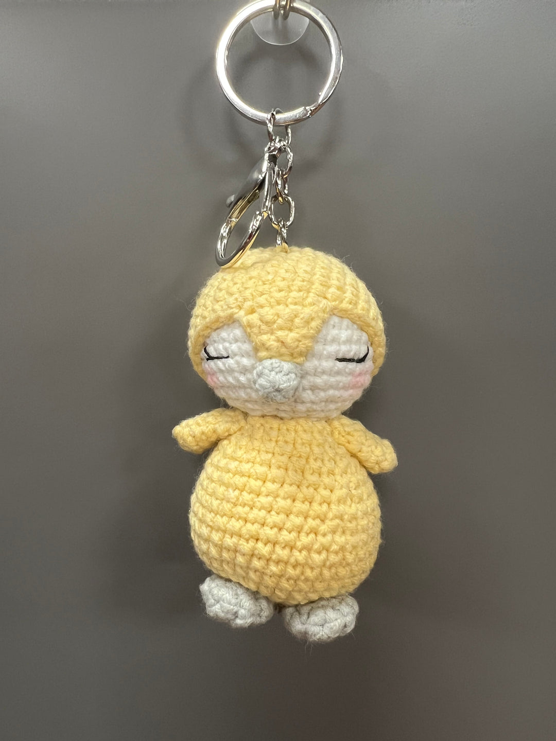 Crochet Yellow Bird Keyring