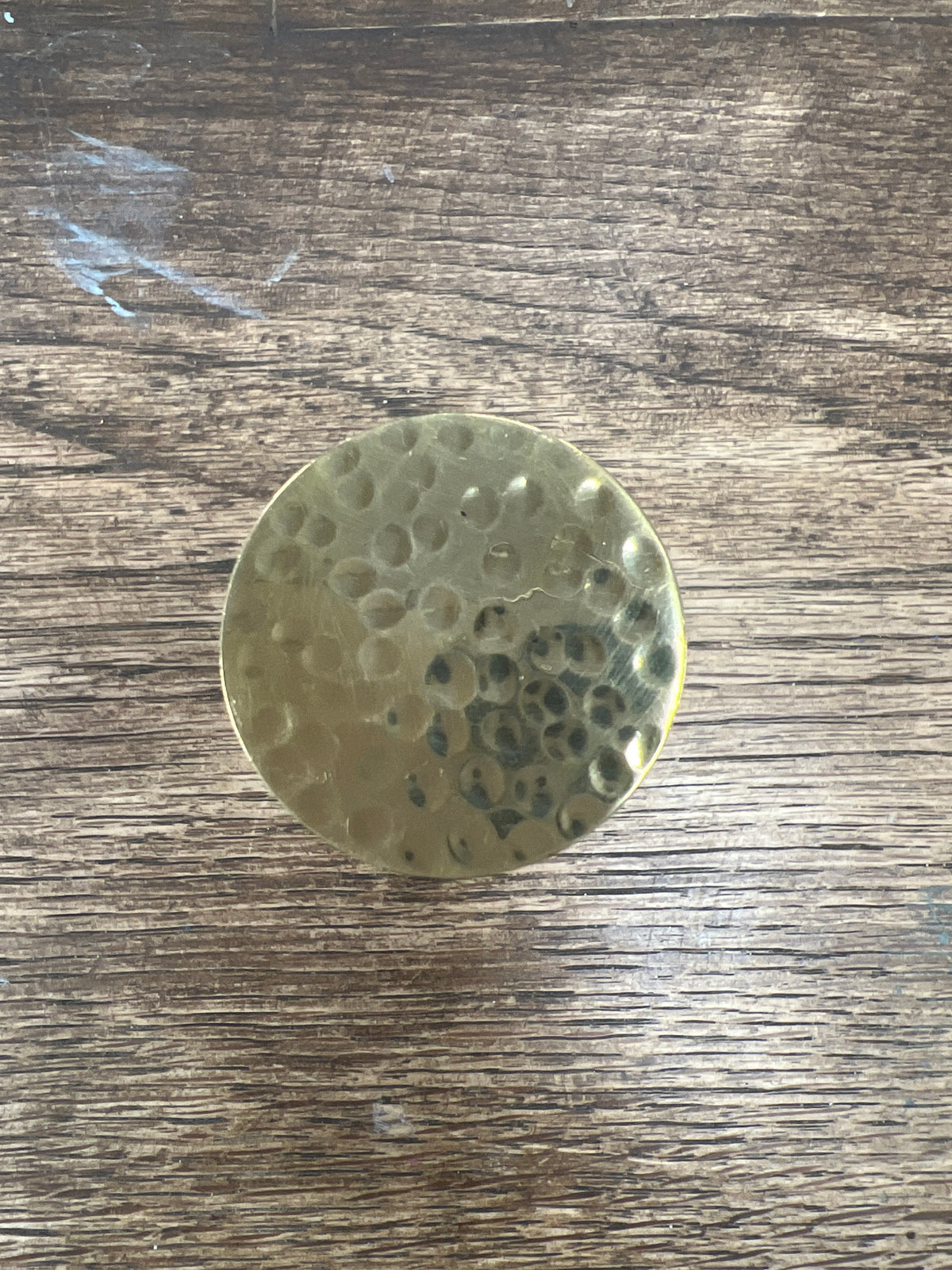 Gold Disc Drawer Pull