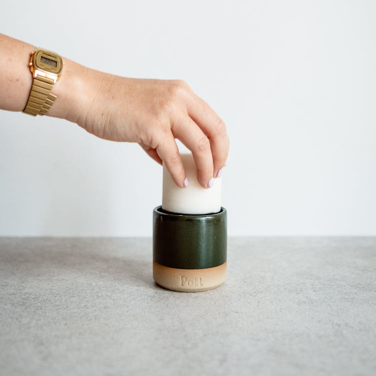 Holly Pot Candle - Fir