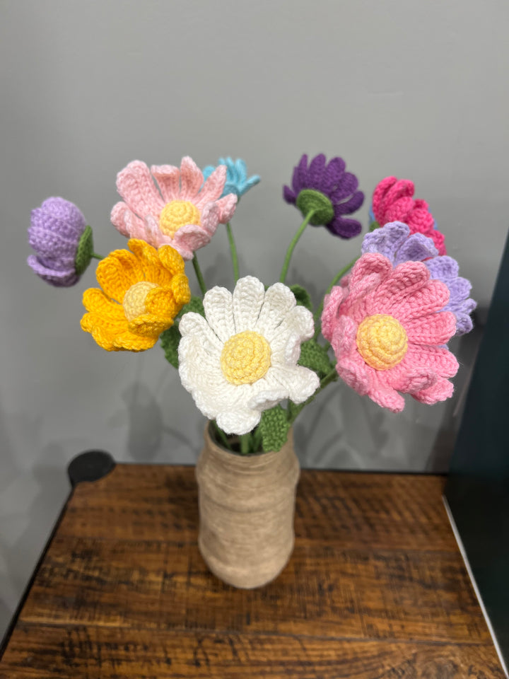 Single stem Crochet Daisy