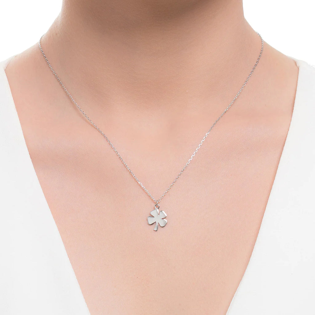 Sterling Silver Lucky Clover Necklace
