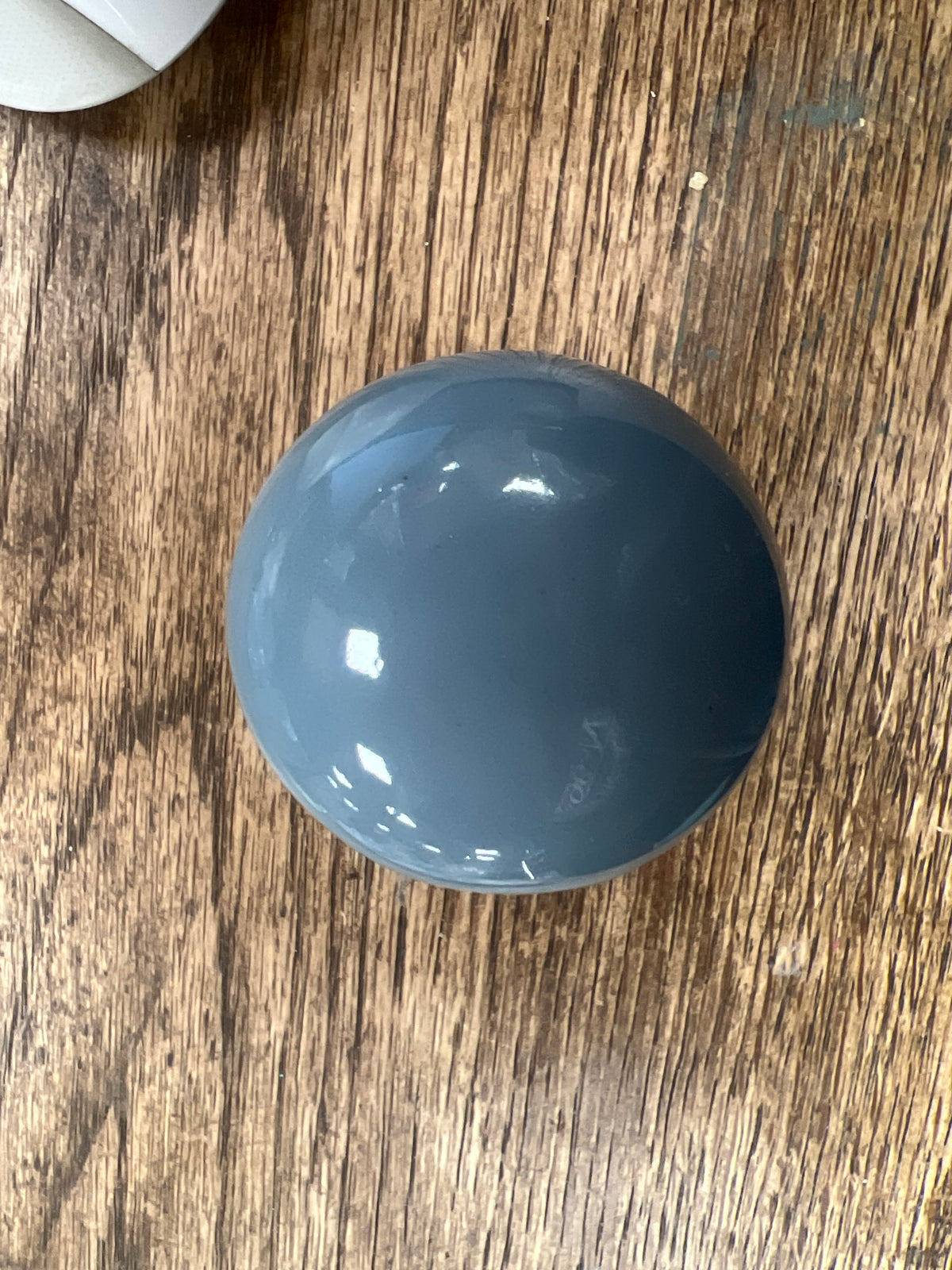 Blue Grey Round Knob