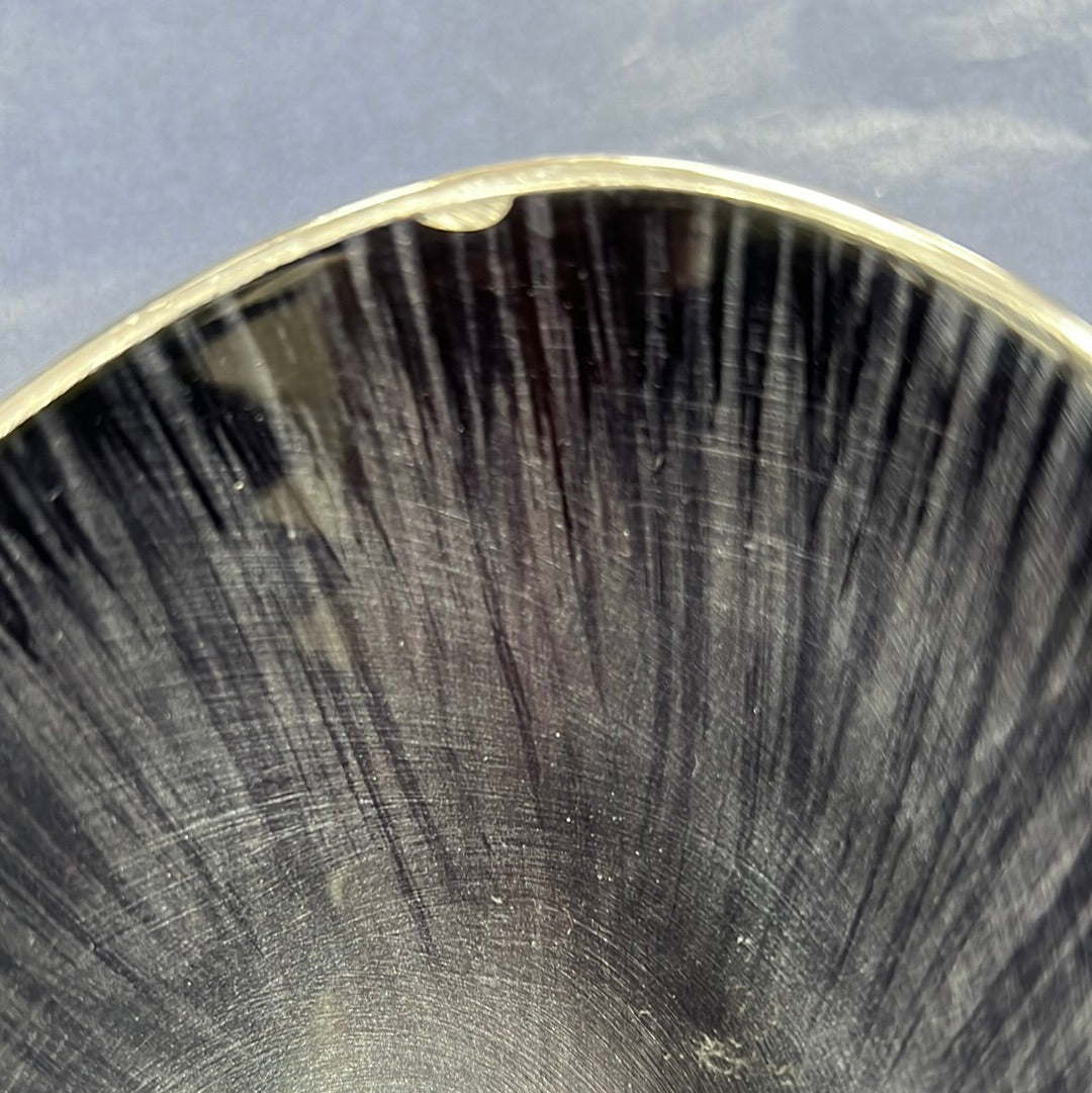 Recycled Aluminium Oval Bowl - Black - NOT QUITE PERFECT