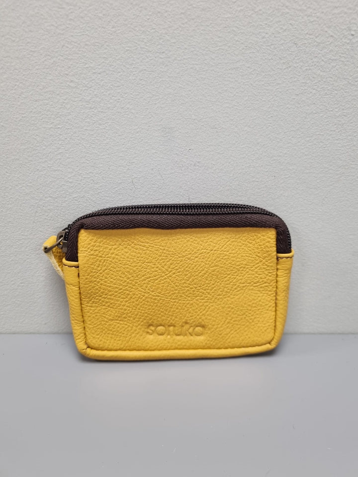 Kai Small Zipper Purse - Mustard