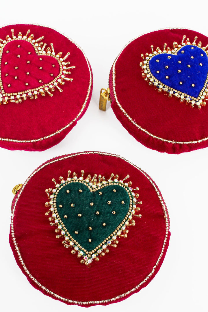 Round Heart Coin Purse