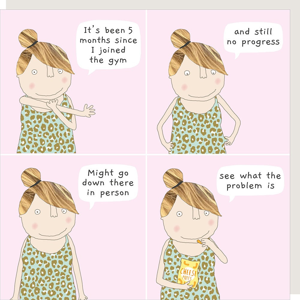 No Progress Greeting Card
