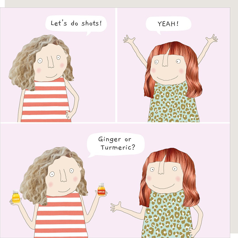 Ginger Shots Greeting Card