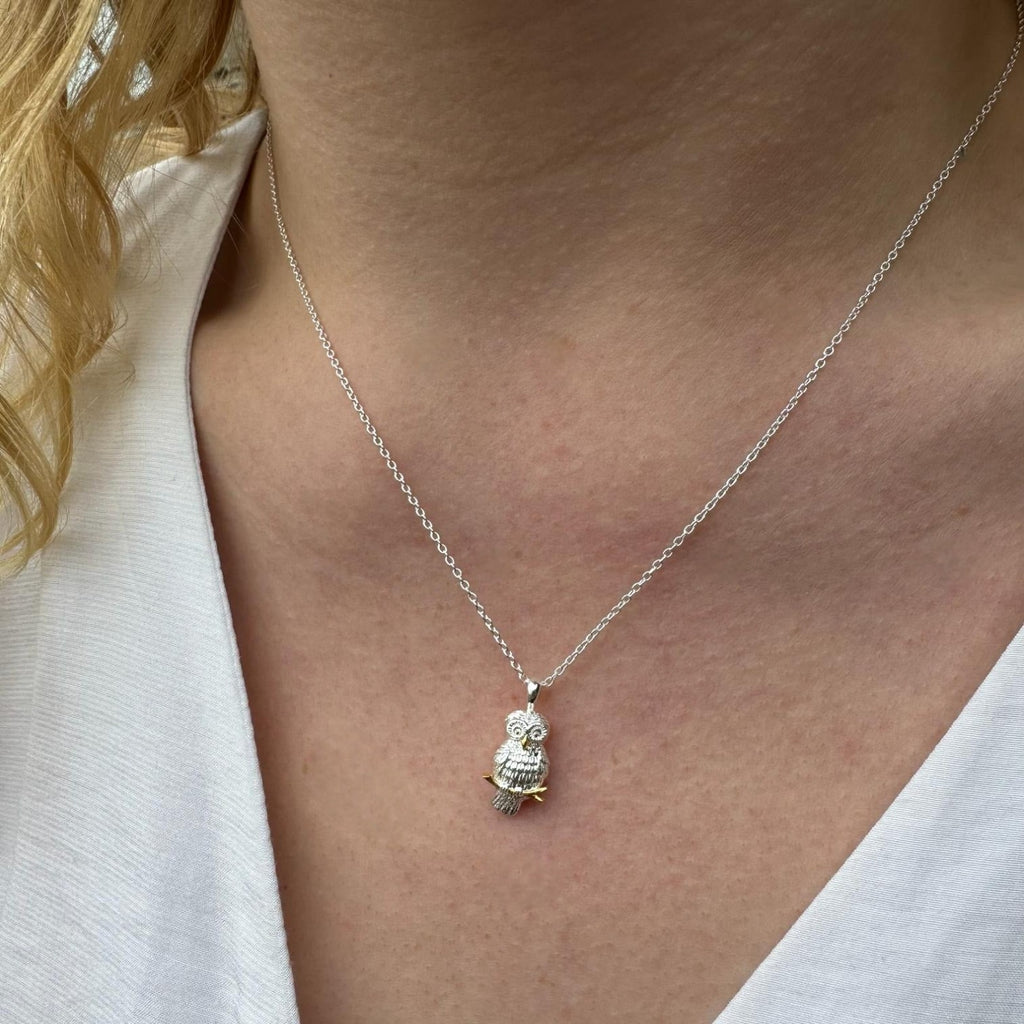 Owl Sterling Silver Necklace
