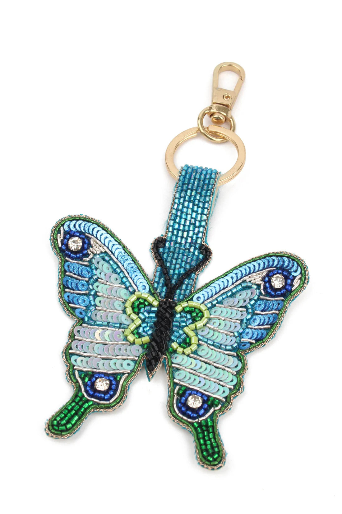 Blue Butterfly Keyring