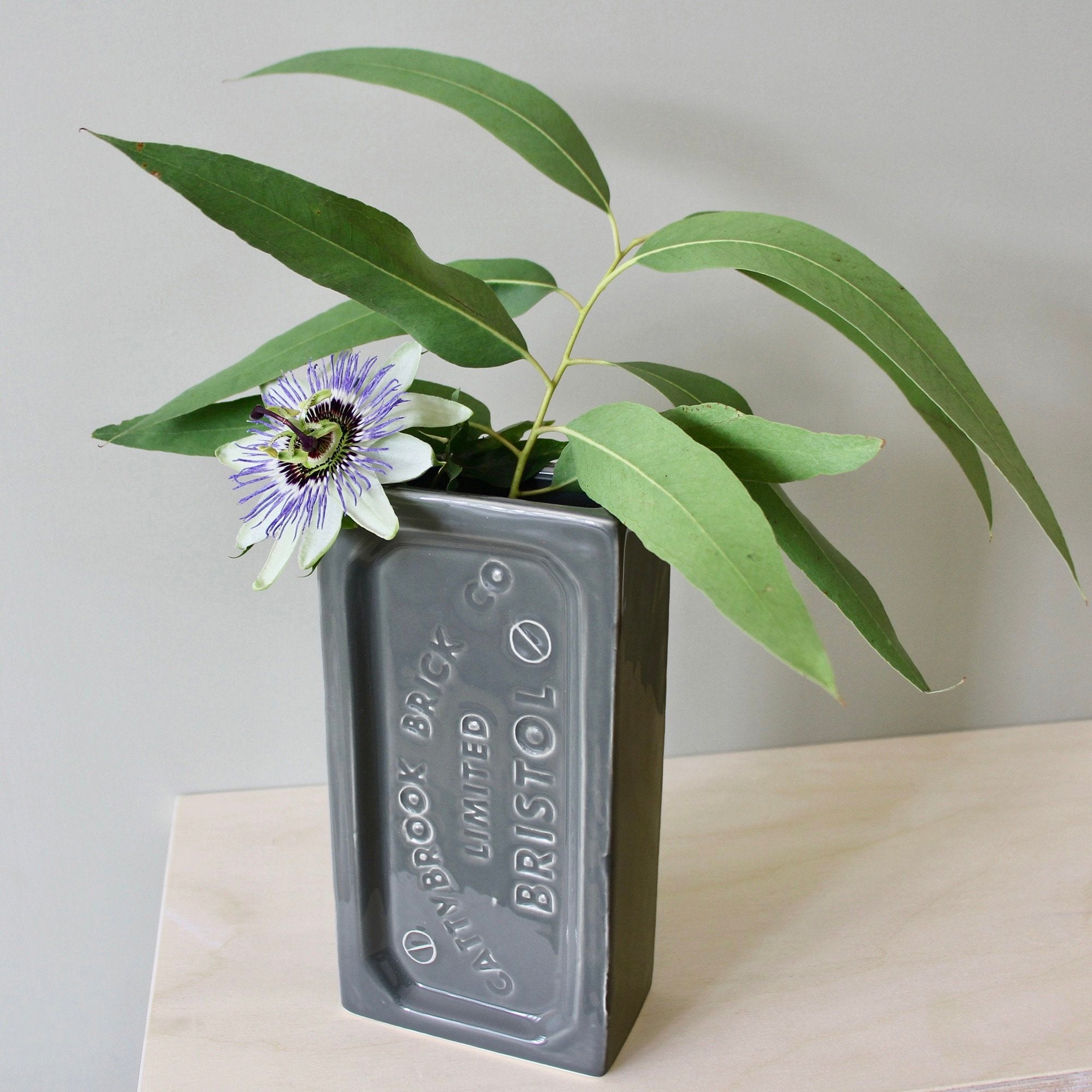 Bristol Brick Vase - Grey