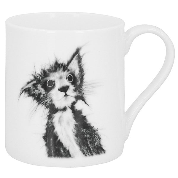 Scatty Cat Bone China Mug