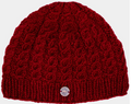 Pure Wool Cable beanie - Russet
