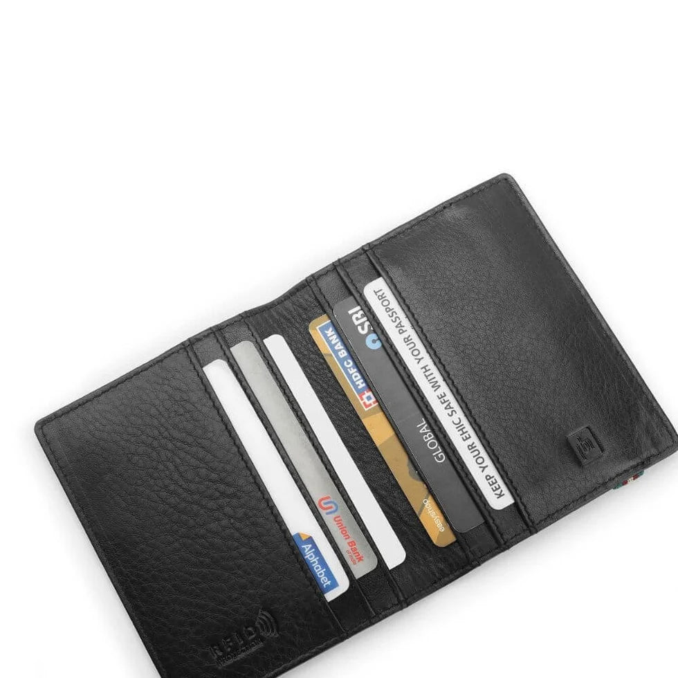 Men's Slim Leather Card Holder Wallet with RFID Elliot Hudson