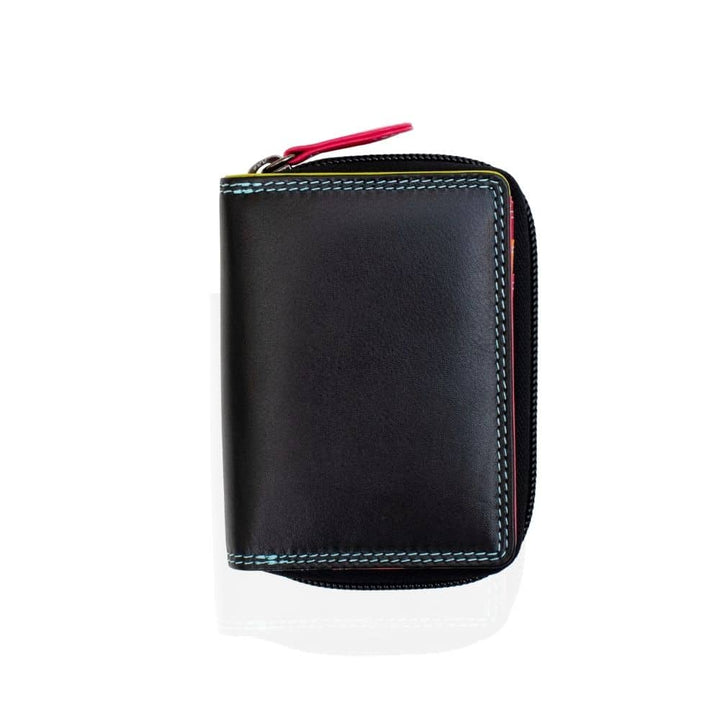 London RFID Small Multi Colour Purse / Black-Multi