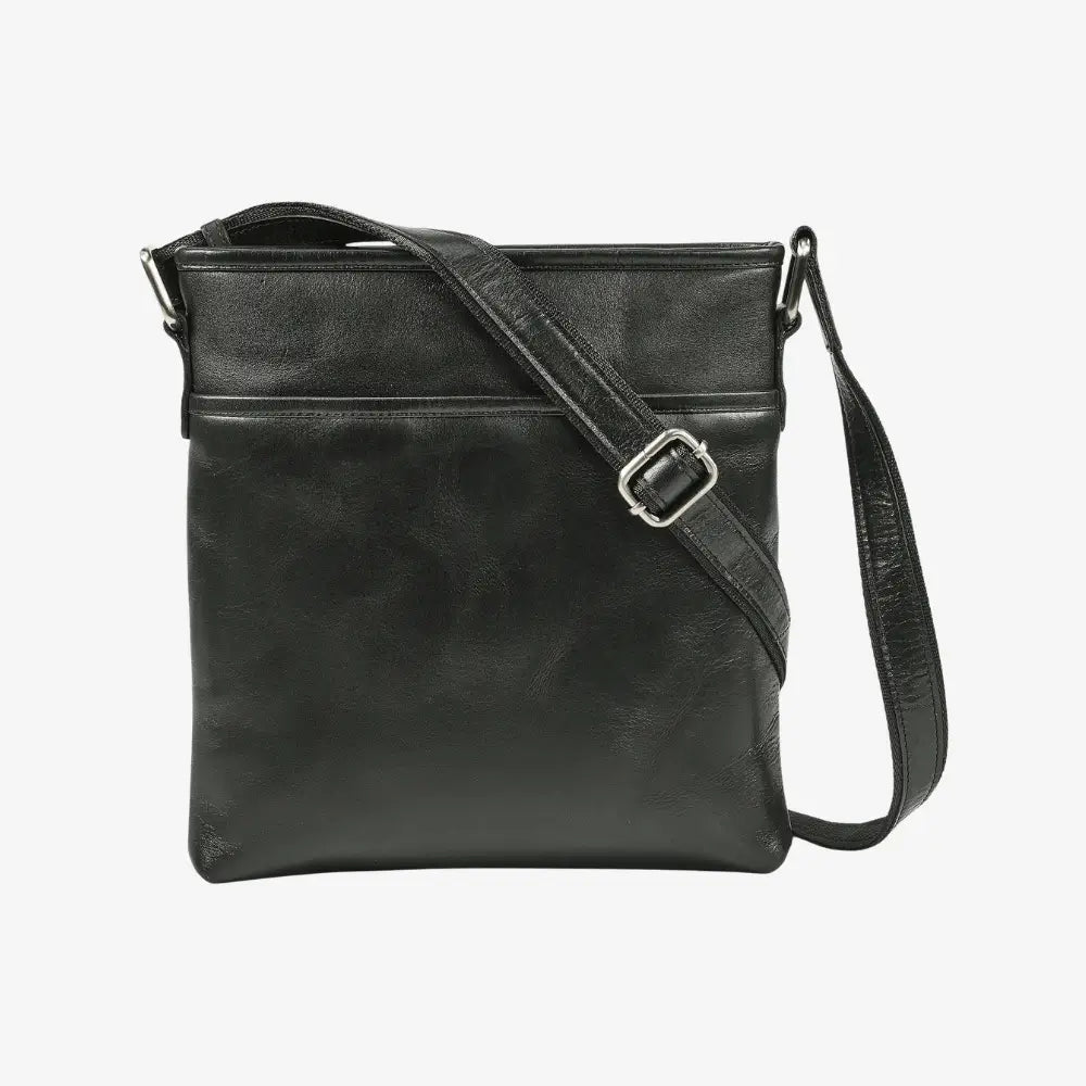 Velura Large Real Leather Crossbody Bag