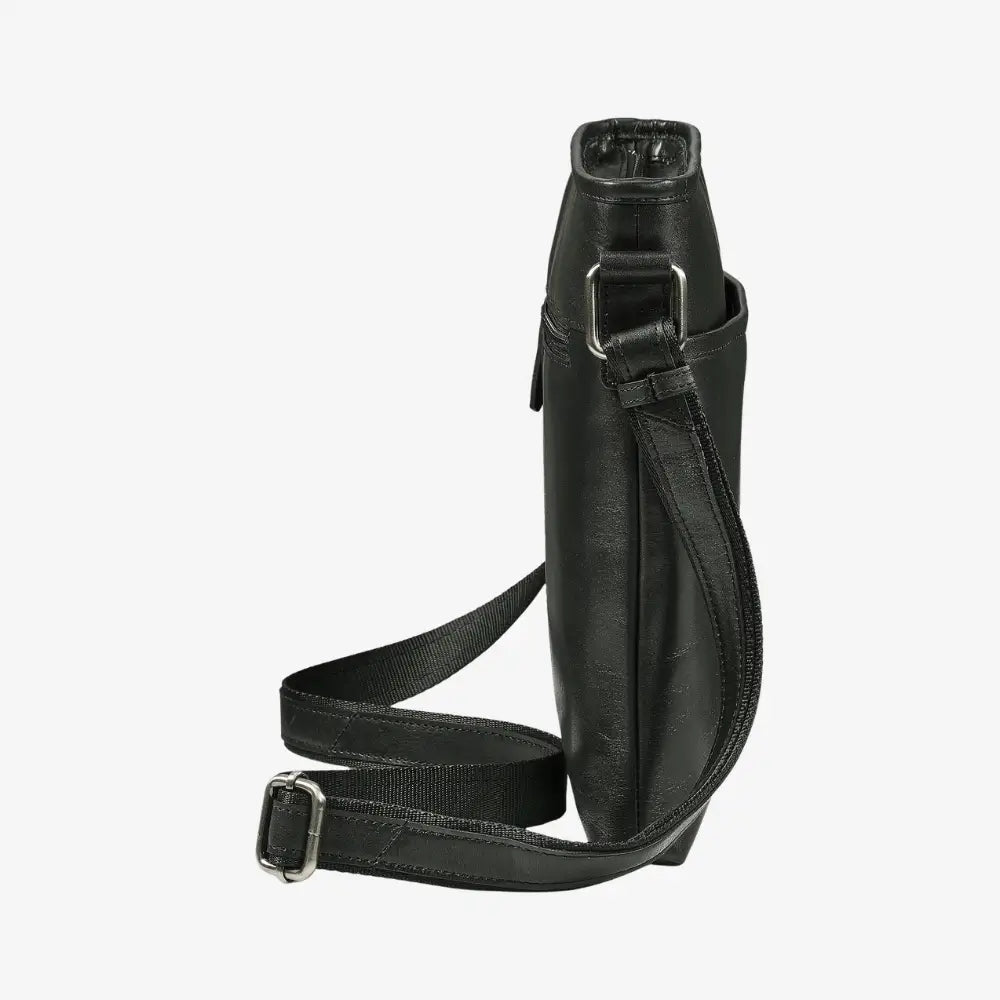 Velura Large Real Leather Crossbody Bag