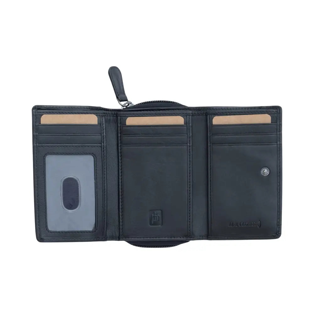 Soft Leather Trifold Purse For Women - Velura