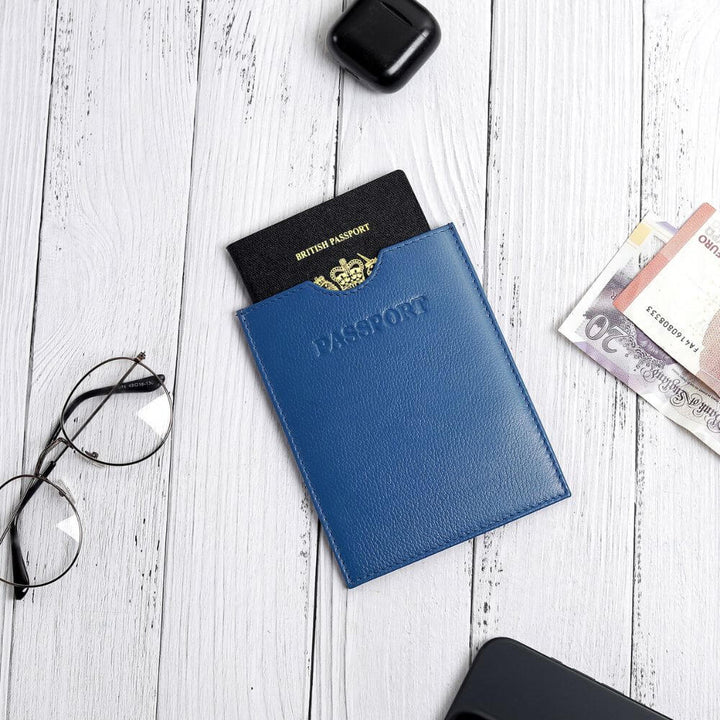 Passport Sleeve RFID Safe - Blue