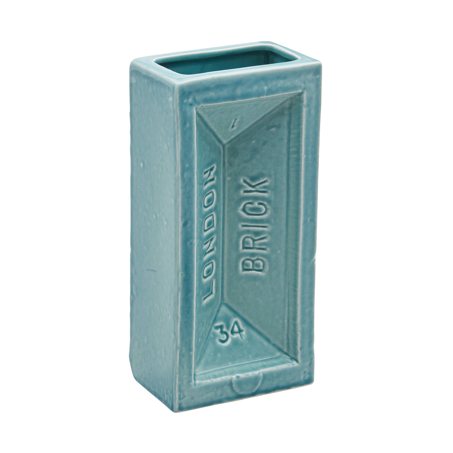 London Brick Vase - Turquoise