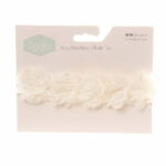 White Flowers and Lace Headband