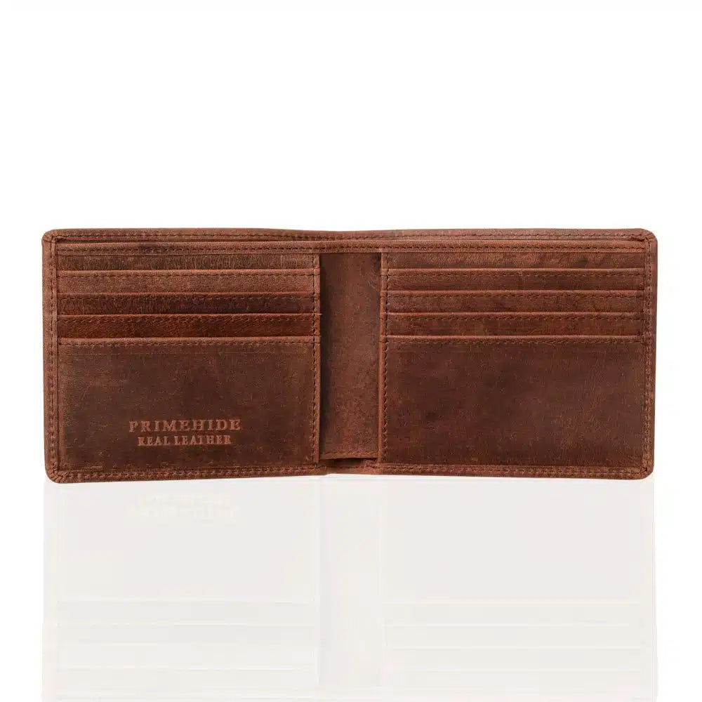 Buff Hunter Card & Note Wallet  - Brown Leather