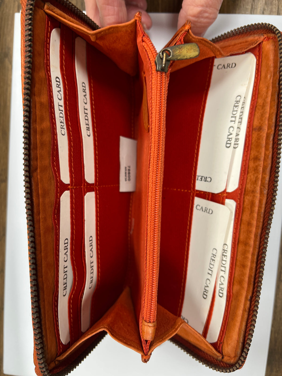 Relaxed  Weave Leather Purse
