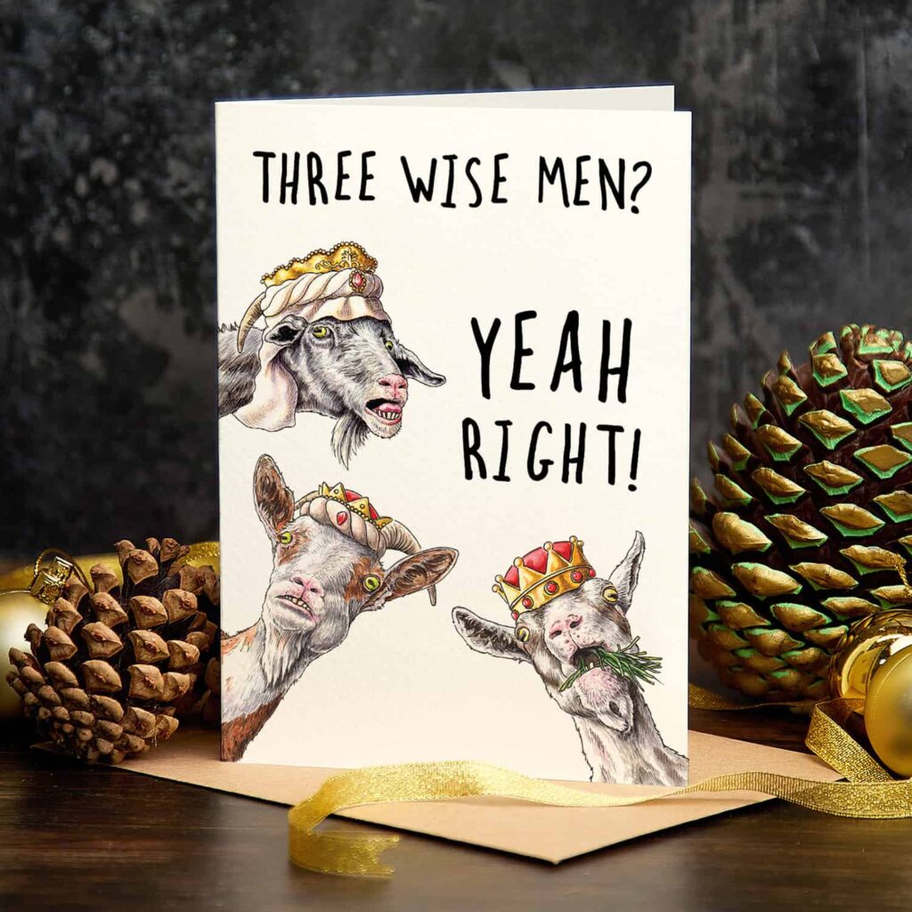 Three Wise Men Christmas Card