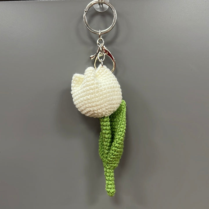 Crochet Tulip Keyring