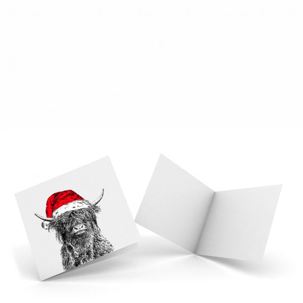Christmas Crafty Coo Pack of 4 Note Cards