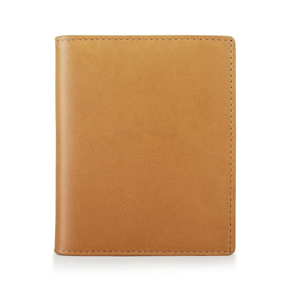 Slim Leather Card Holder Wallet with RFID Elliot Hudson - Cognac