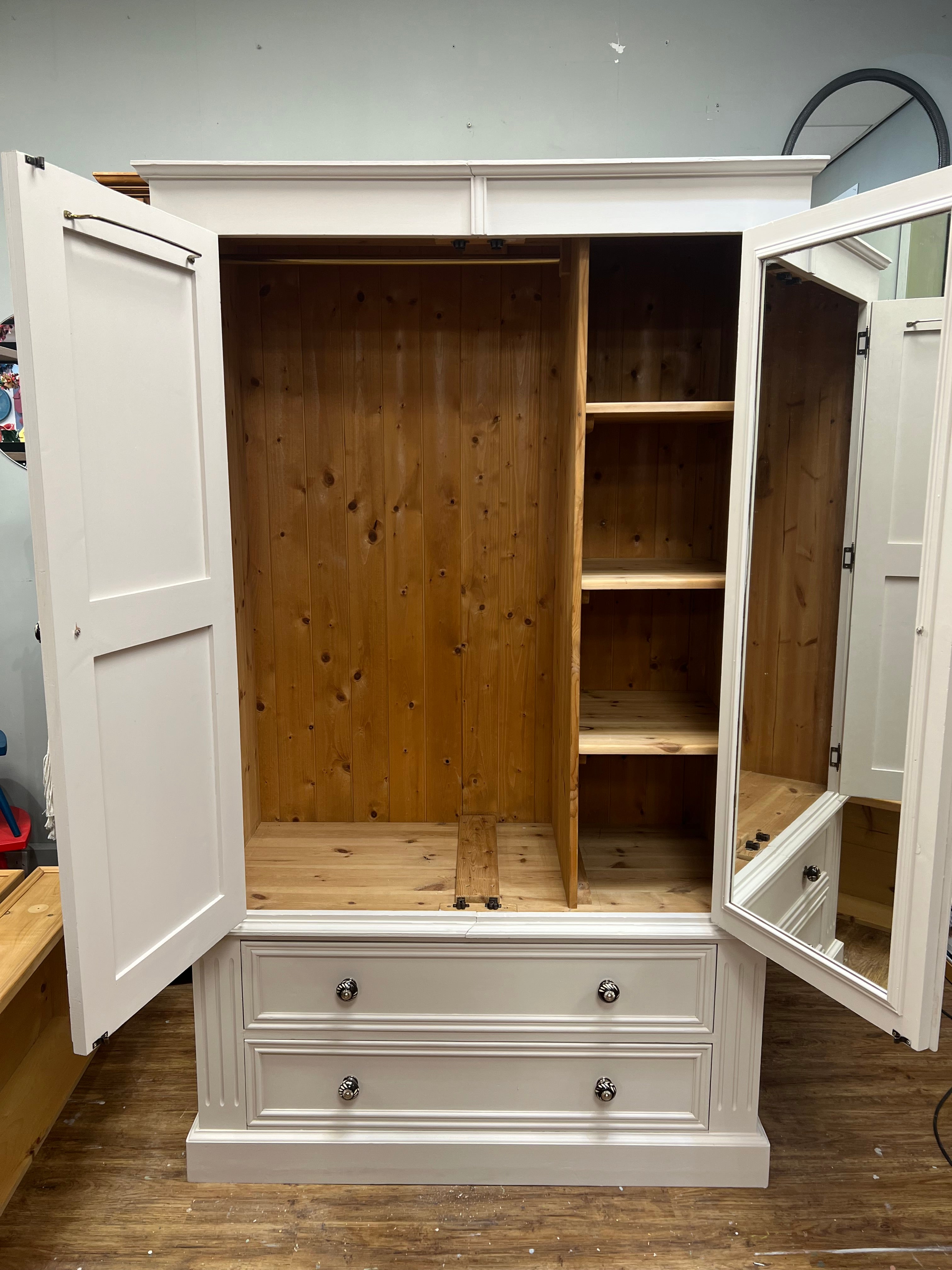 Pine 'Gentleman's' Wardrobe
