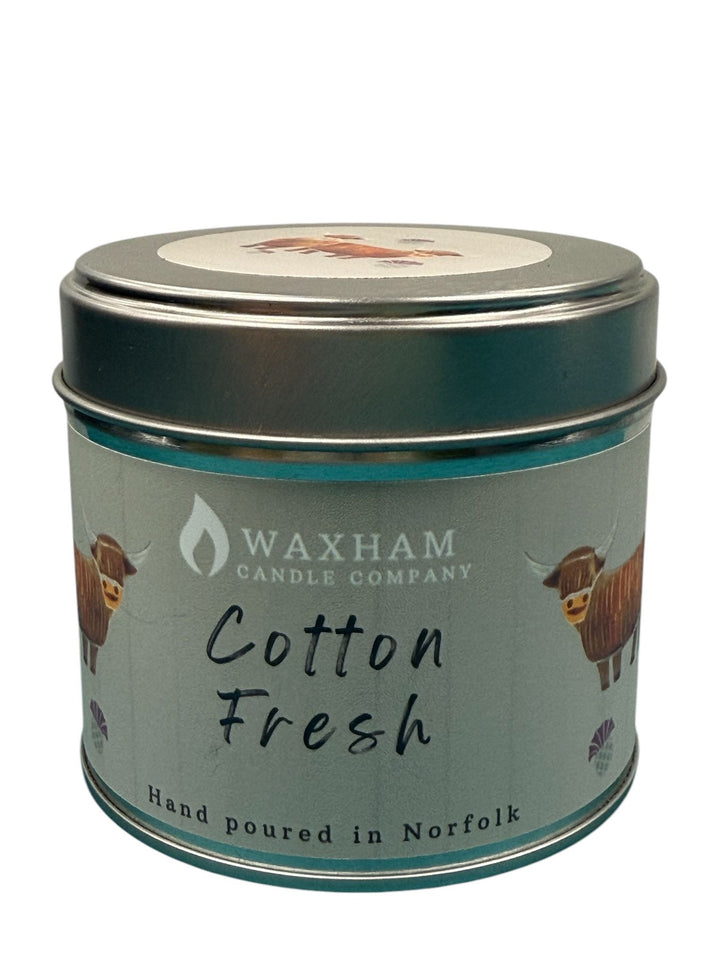 Candle In A Tin -Cotton Fresh