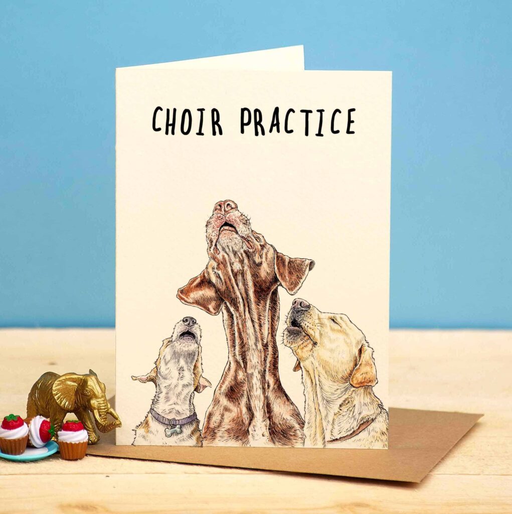 Choir Practice Greetings Card