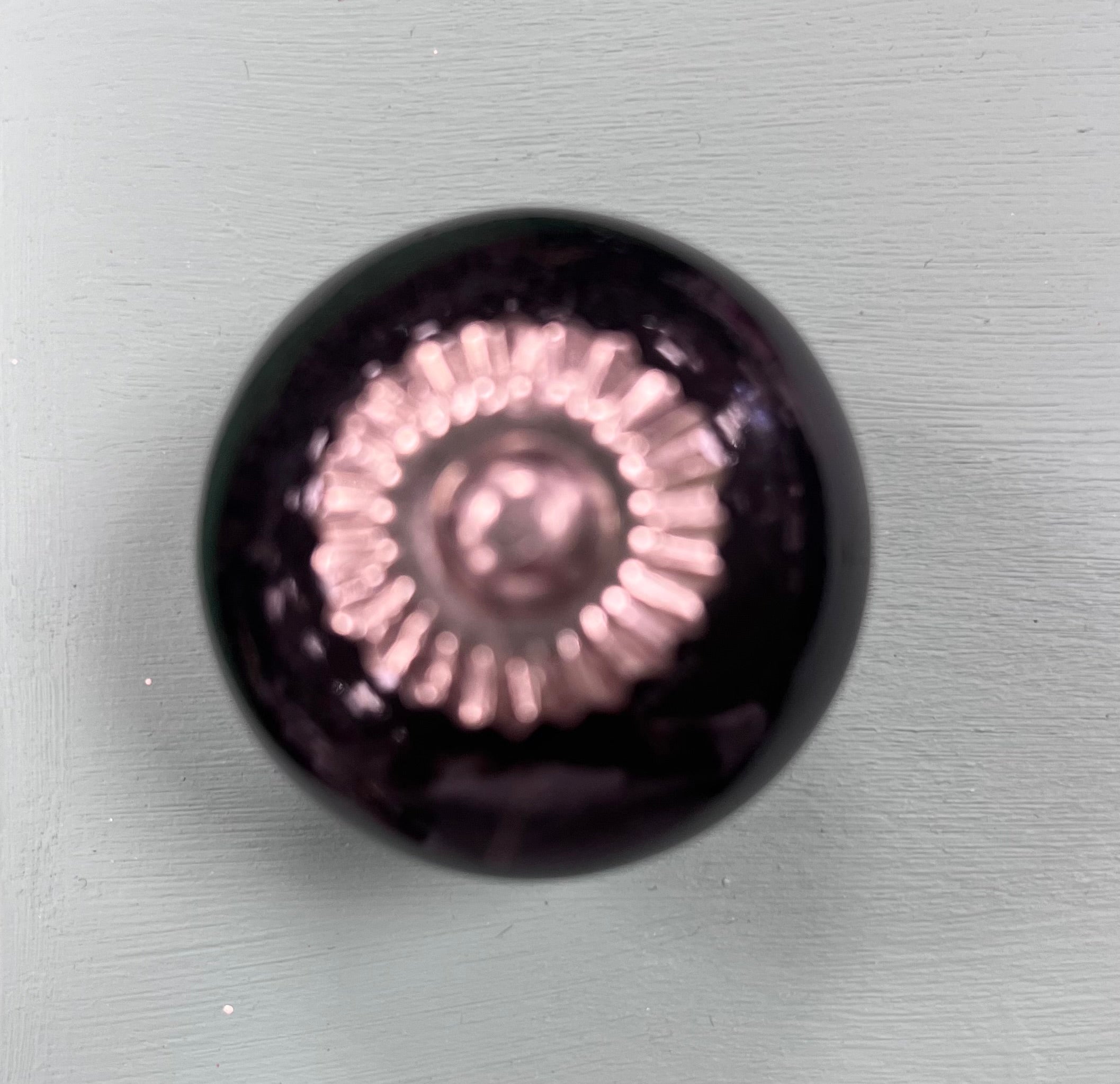Simple Plain Black Round Knob