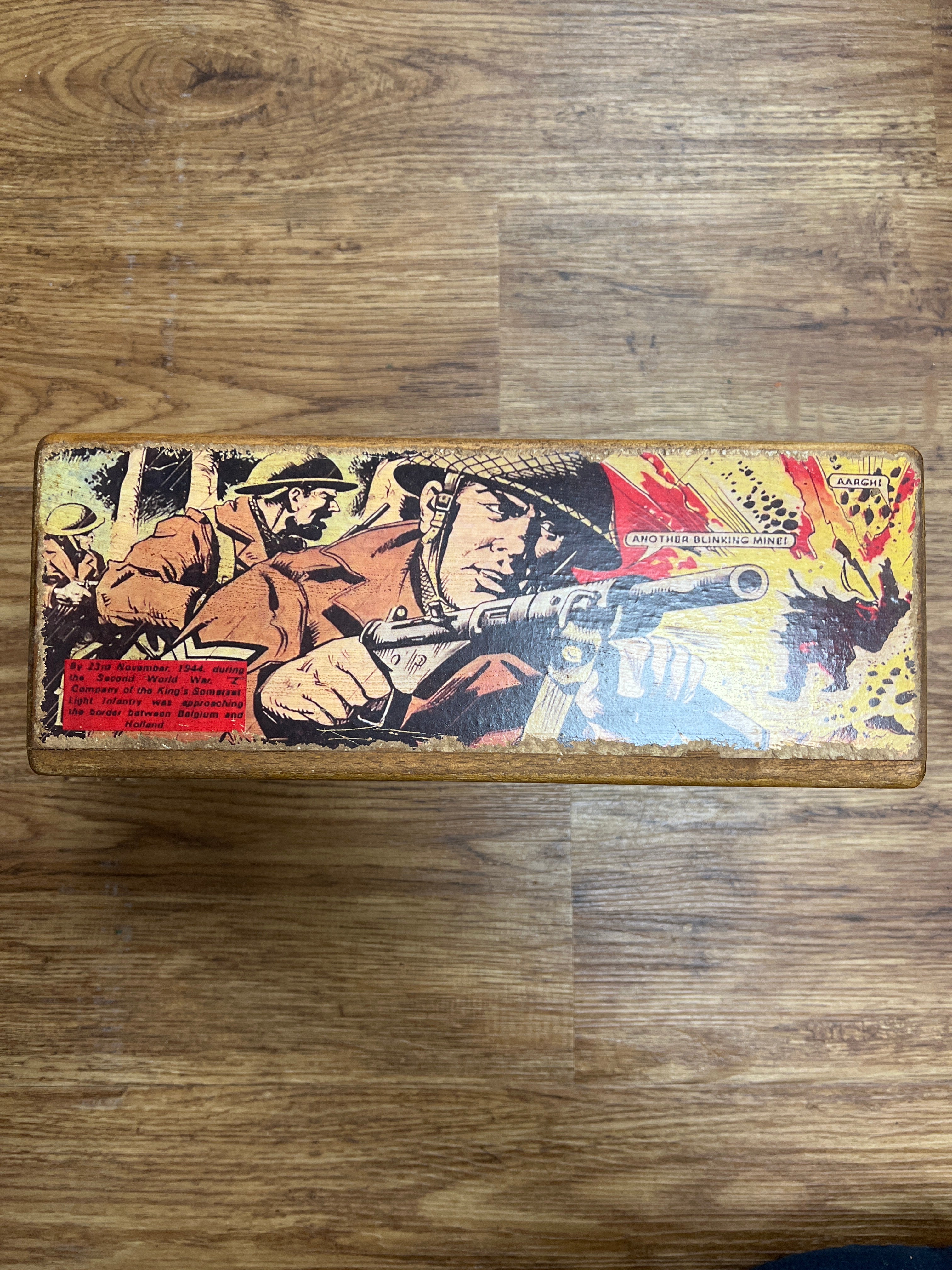 Vintage Style Wooden Storage Box  - Victor