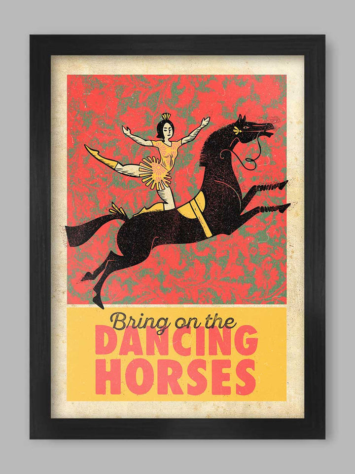 Dancing Horses - Music Poster Print