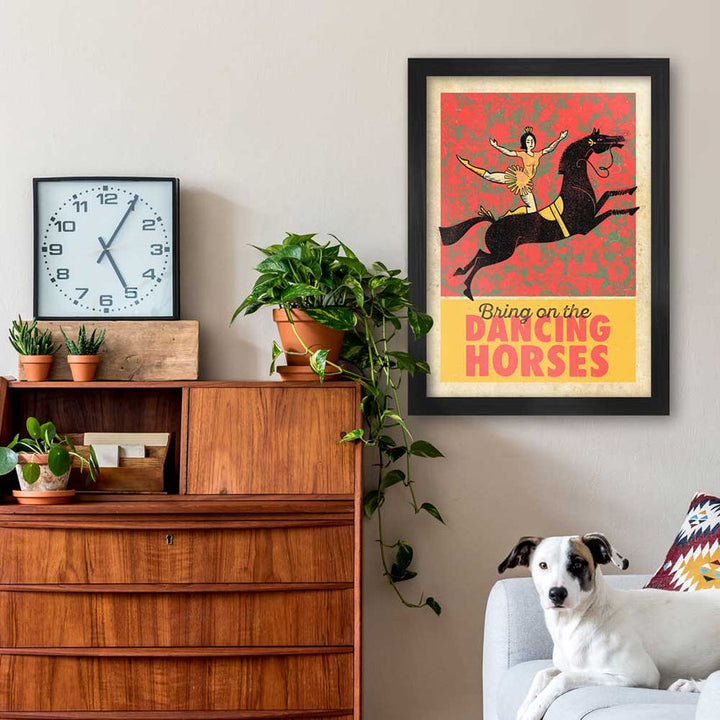 Dancing Horses - Music Poster Print