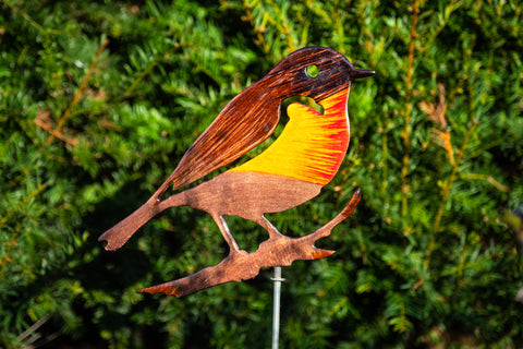 Robin on a Branch garden Ornament