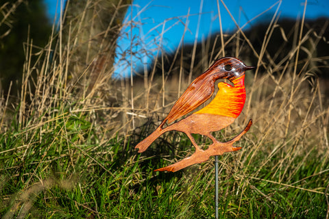 Robin on a Branch garden Ornament