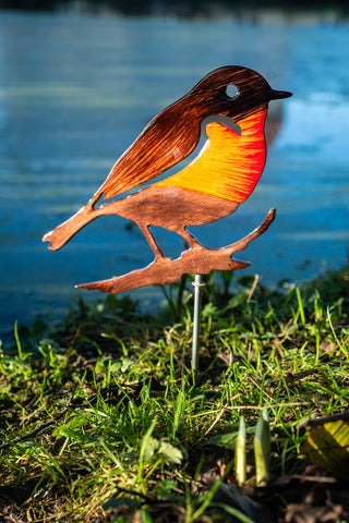 Robin on a Branch garden Ornament